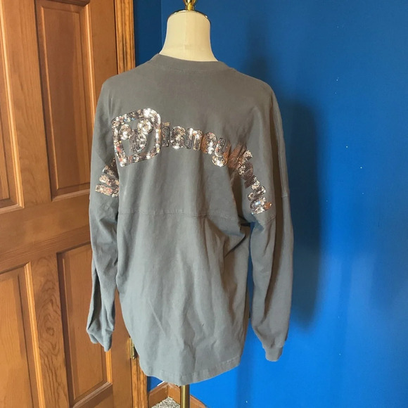 Walt Disney World Briar Rose Gray and Rose Gold Spirit Jersey. Size Medium - Picture 3 of 8